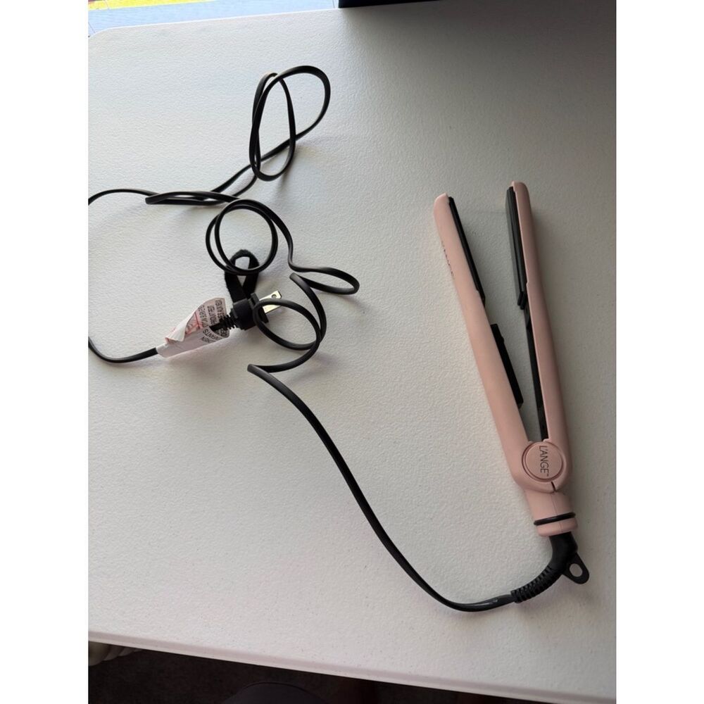 Lange Pink Mini Hair Straightener with Black Cord